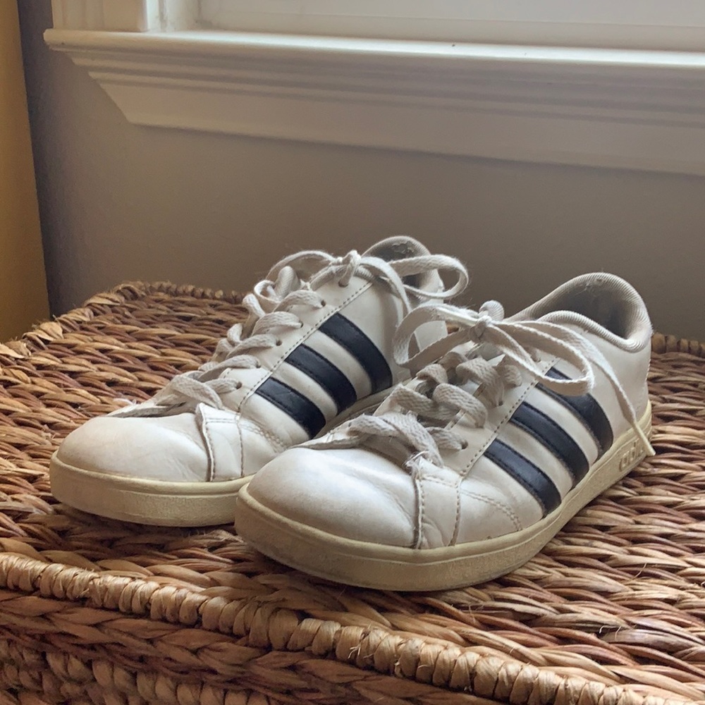 White Adidas sneakers